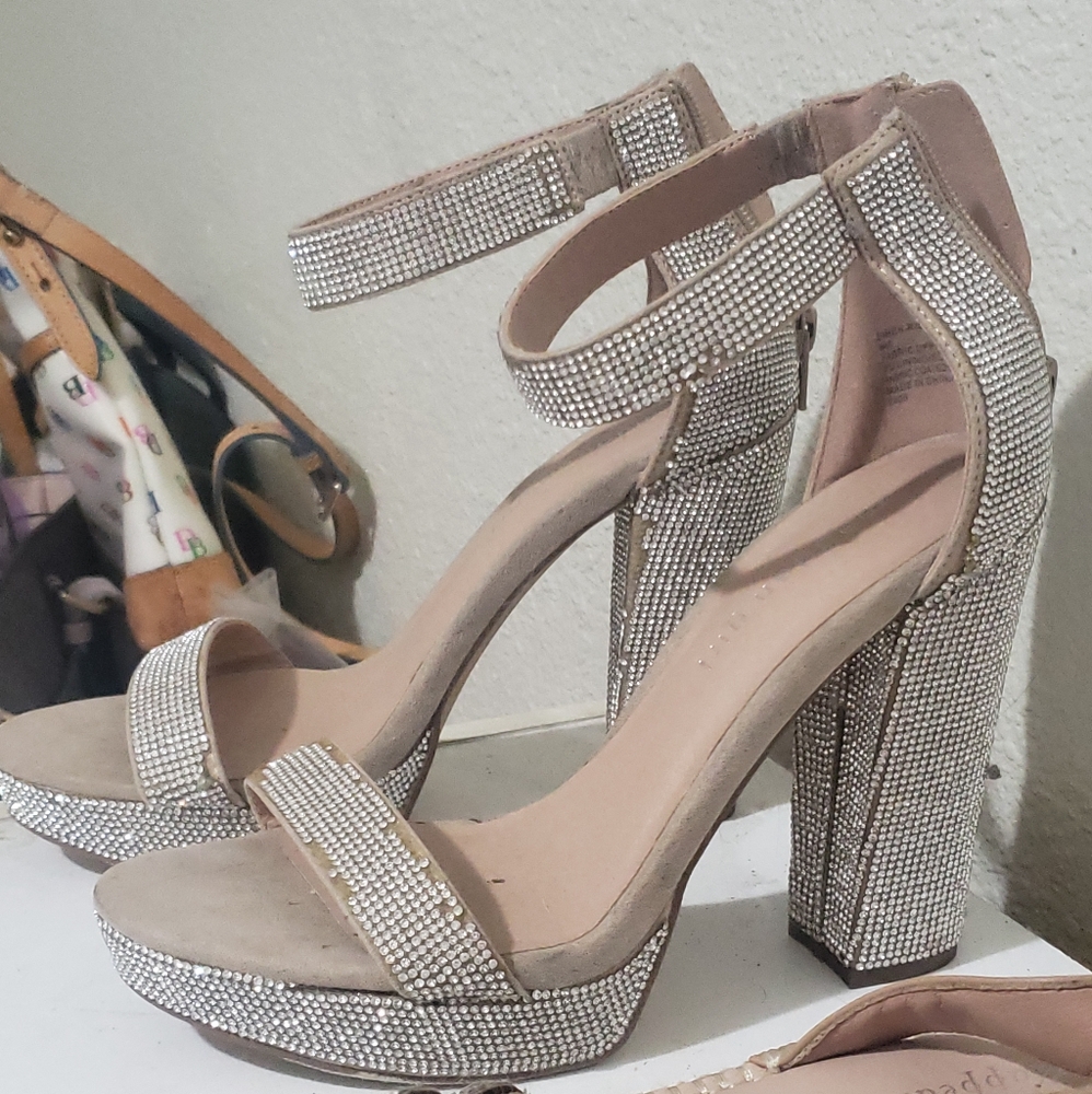 Madden Girl Rhinestone Heels